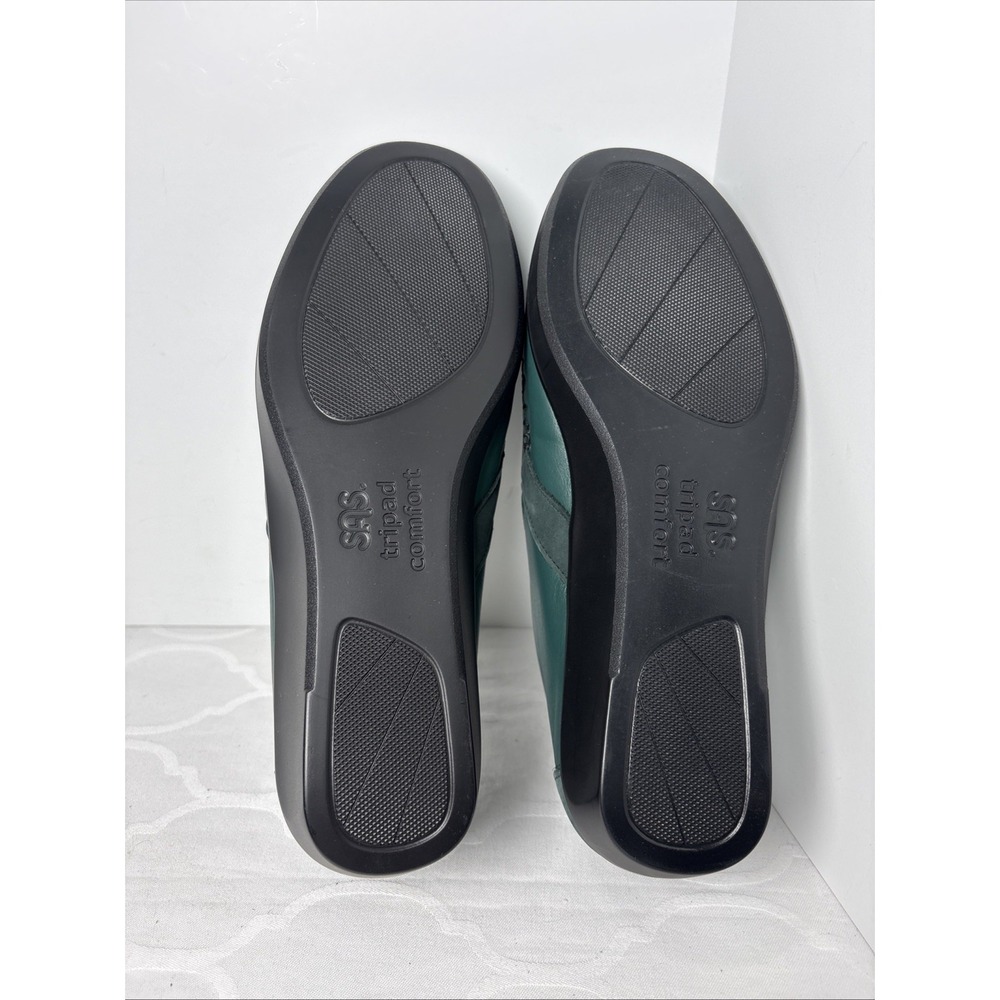 New SAS Dream Shoes Women Size 10.5WW Forest Green Slip On Comfort Loafers READ - Picture 9 of 11